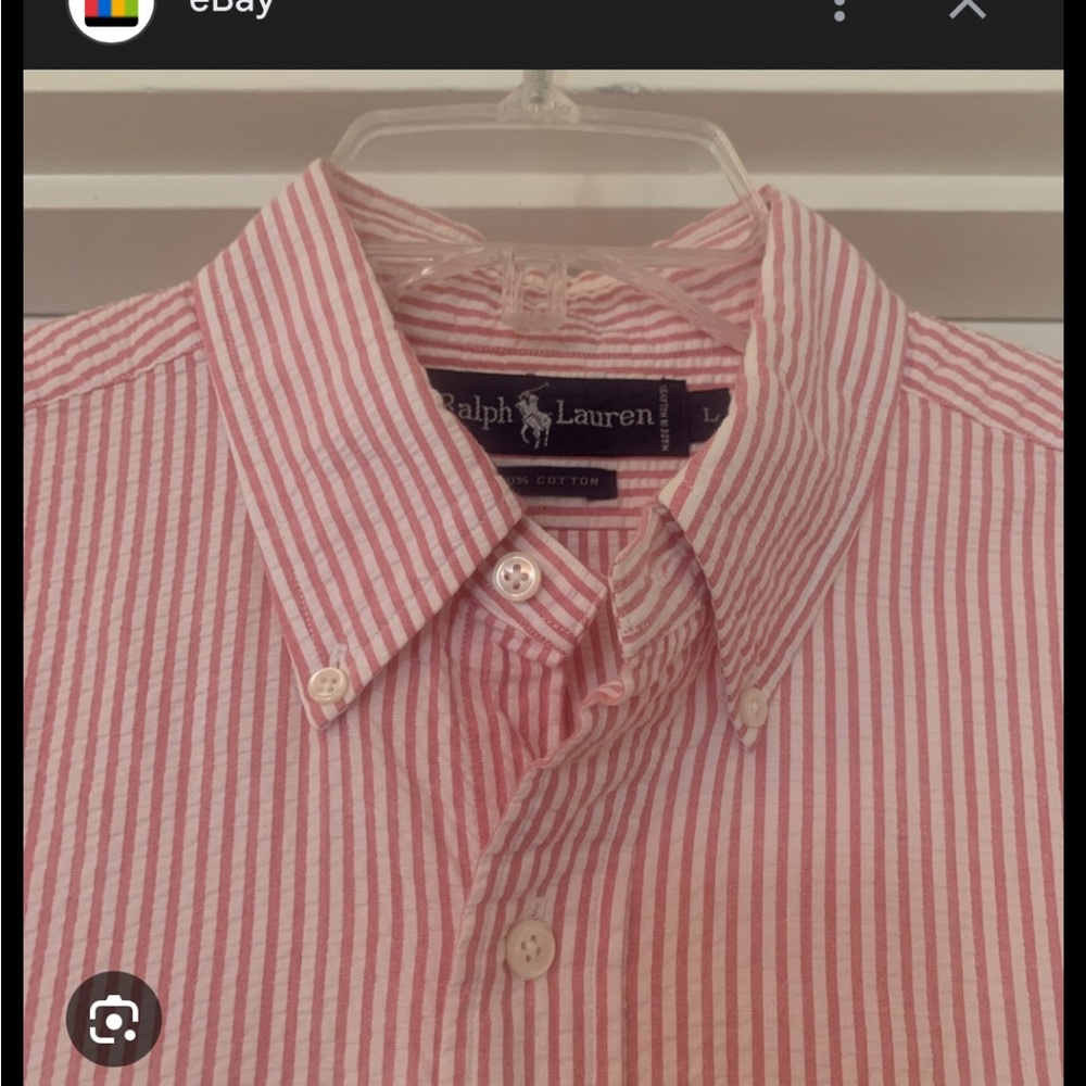 Ralph Lauren Pink Striped Women's Top - Picture 2 of 6